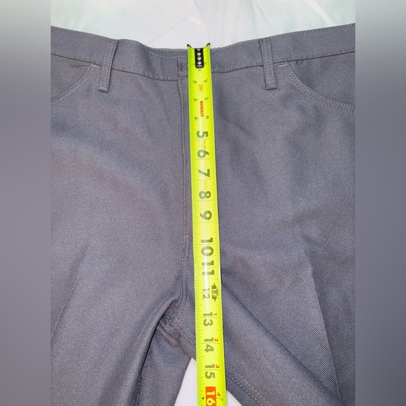Wrangler NWT Men’s Size 40W 30L Grey Polyester Business Casual Dress Jeans - Picture 6 of 10